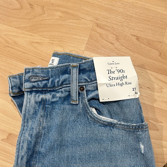 Abercrombie ultra high rise 90s straight size 4r curve love - Picture 2 of 3